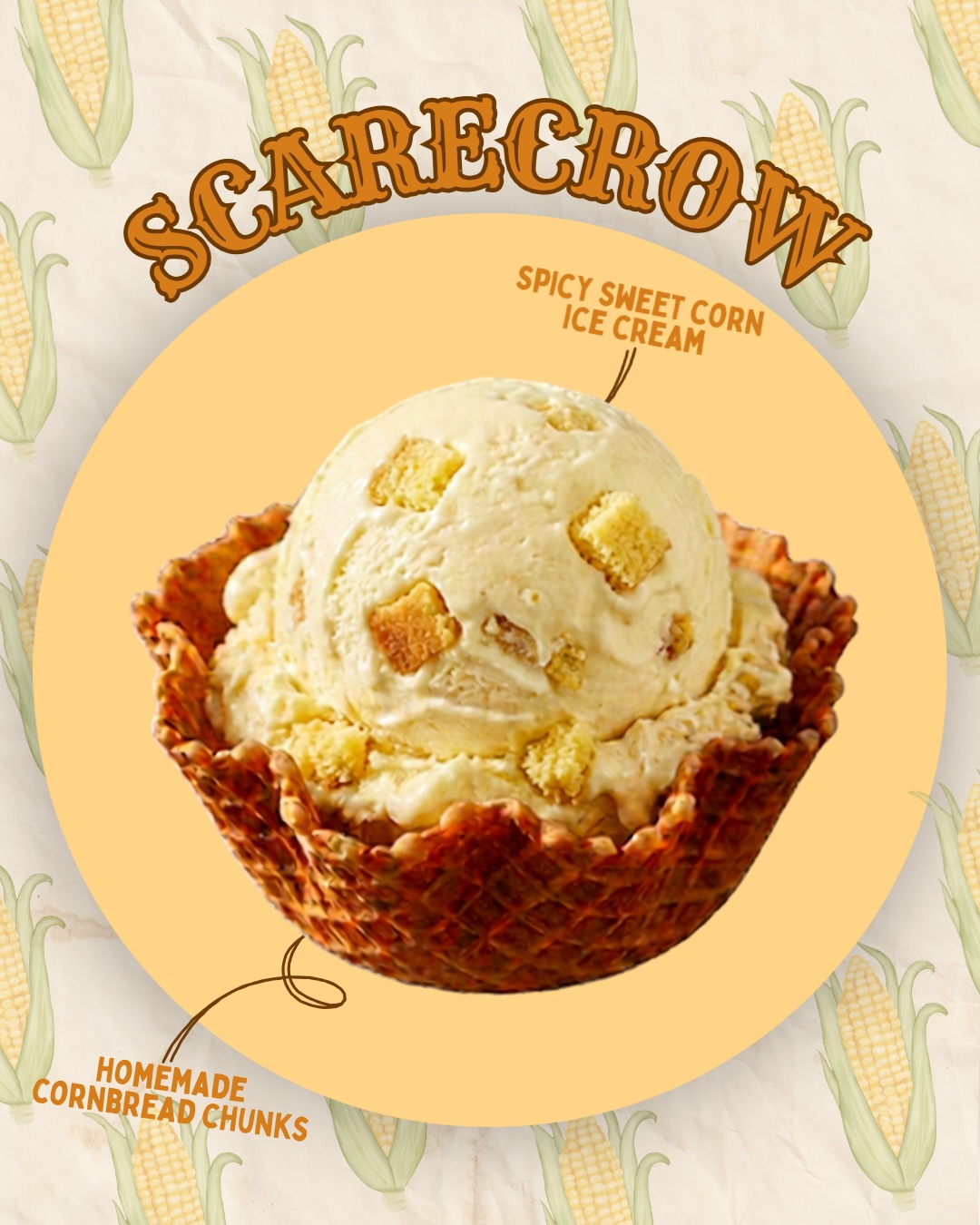 Scarecrow seasonal ice cream flavor